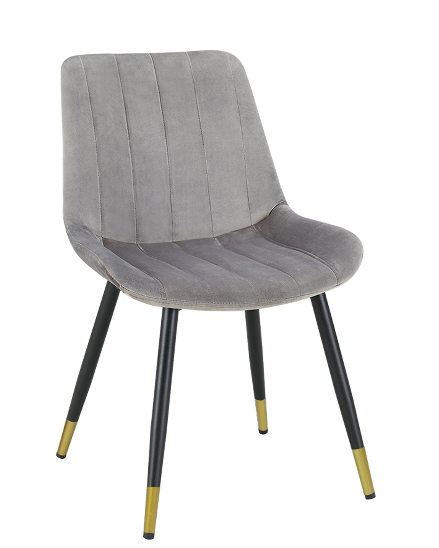 Enzo Velvet Dining Chair Gray - Click Image to Close